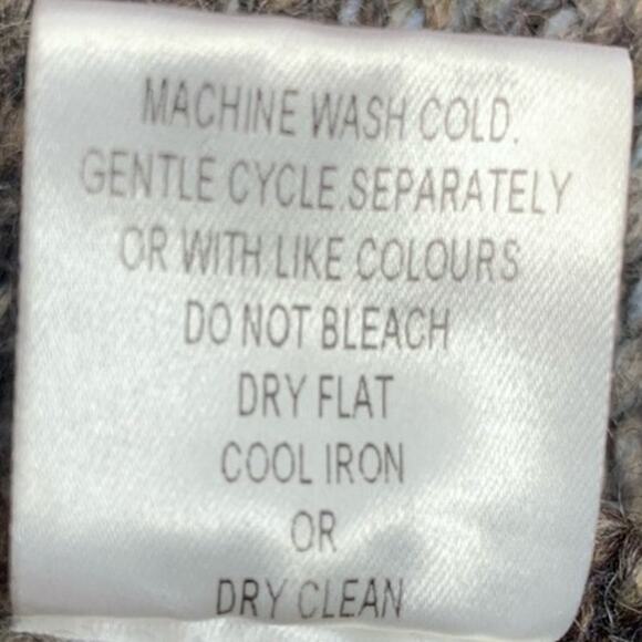 Berretti Made in Italy Blend Knit Cardigan Size M Brown Yellow Gray - Picture 10 of 12